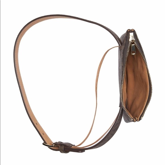 Michael Kors Adjustable Chocolate Belt Bag SMALL Fit - Picture 4 of 14